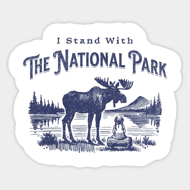 I-Stand-With-The-NPS-National-Park Sticker by ArtistTee ⭐⭐⭐⭐⭐